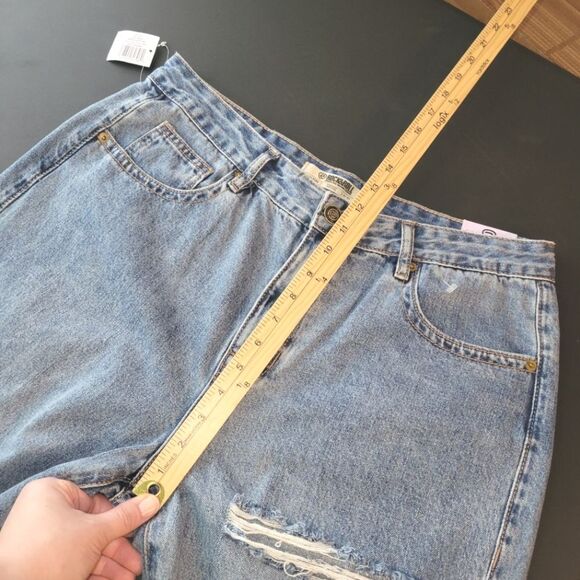 New Rock & Roll High Rise Straight Cropped Jeans 32 - Picture 12 of 14